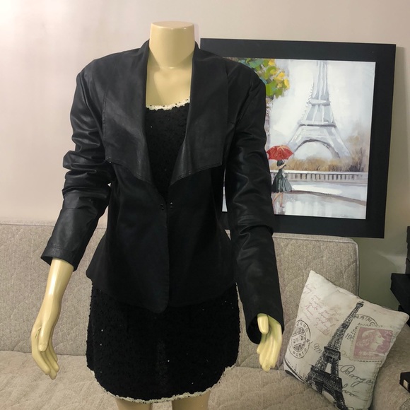 🌺BOD CHRISTENSEN LEATHER JACKET 10 - Picture 1 of 8